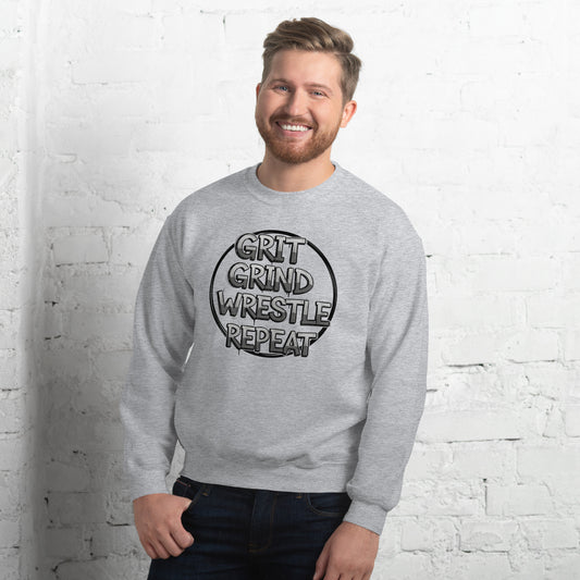 BELLA+CANVAS "Wrestle Repeat" Crewneck